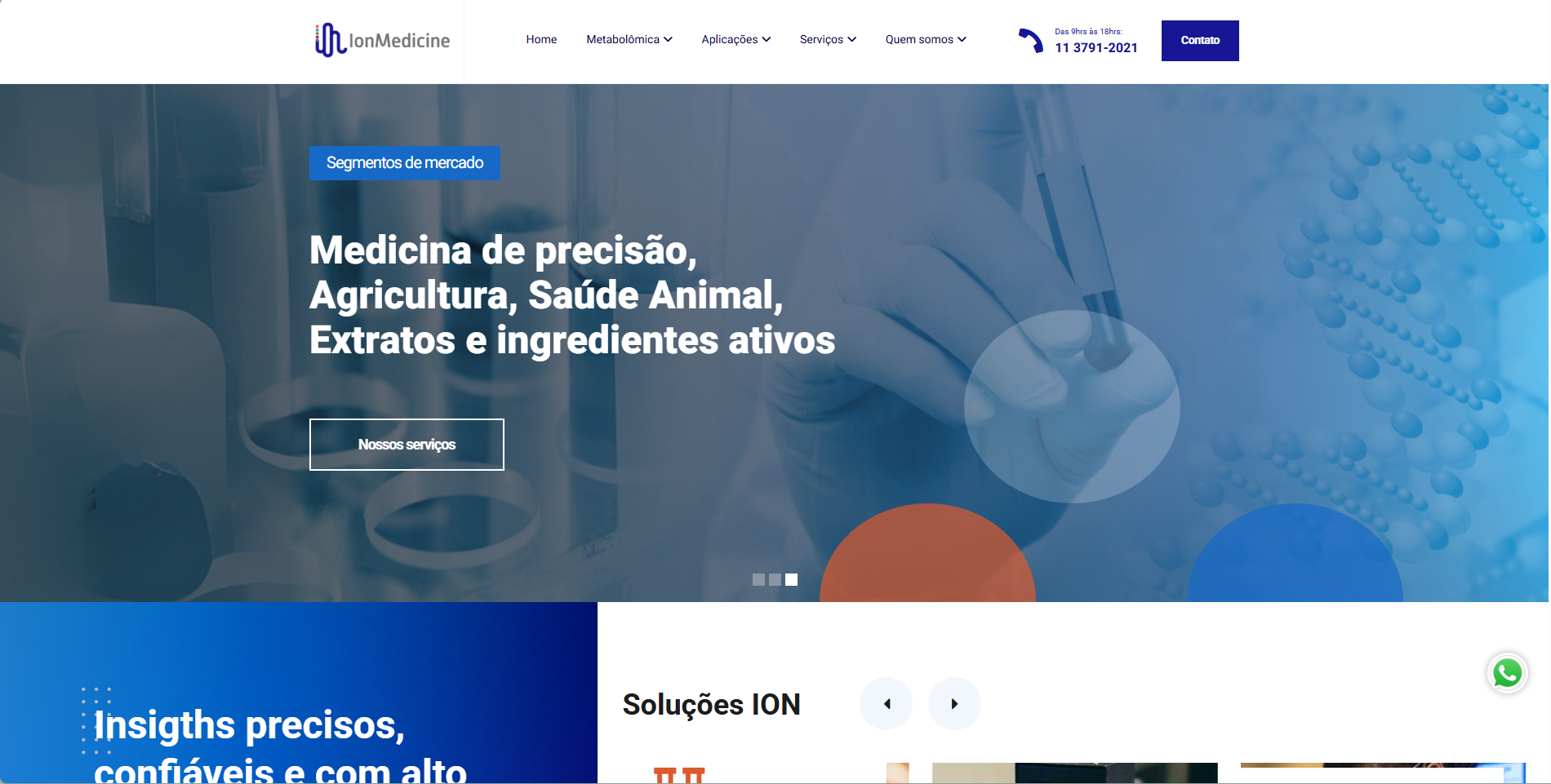 Print do site ION Medicine